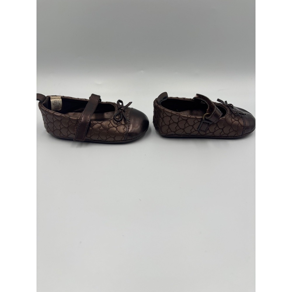 Koala Baby Shiny Brown Baby Girls' Mary Jane's Size 3 New - Picture 9 of 9